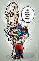 Satire, cartoon I created for D66 IDEE magazine, about Putin as czar of Russia and Crimea