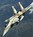 מטוס קרב F-15I רעם המשמש לתקיפה והפצצה. זהו מטוס הקרב הגדול ביותר בחיל האוויר.