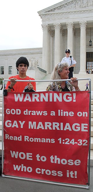 <span class="mw-page-title-main">LGBT rights opposition</span> Opposition to legal rights of lesbian, gay, bisexual, and transgender people