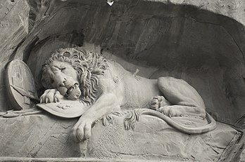 Le Lion de Lucerne. (définition réelle 4 288 × 2 848)