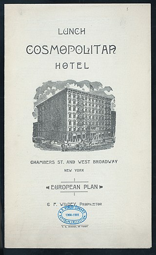 <span class="mw-page-title-main">Cosmopolitan Hotel Tribeca</span> Hotel in Manhattan, New York