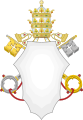 1A Papstwappen mit Tiara (Triregnum)