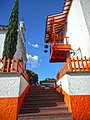 Stairs leading to church