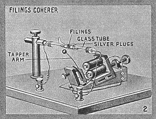 <span class="mw-page-title-main">Detector (radio)</span> Device which extracts info from a modulated radio frequency current or voltage