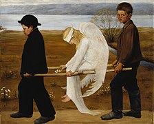 Hugo Simberg, "Haavatud ingel" (1903)