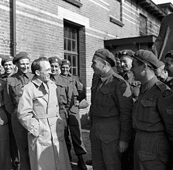 Tommy Douglas' (centre left) number one concern was the creation of Canadian Medicare. In the summer of 1962, Saskatchewan became the centre of a hard-fought struggle between the provincial government, the North American medical establishment, and the province's physicians, who brought things to a halt with a doctors' strike. Tommydouglas1945.jpg