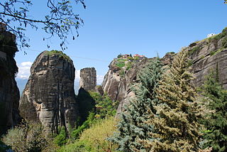 <span class="mw-page-title-main">Ypsilotera Monastery</span> Former monastery in Kalabaka Municipality, Thessaly Region, Greece