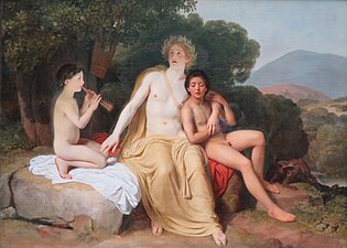 Apollo, tra Giacinto e Ciparisso (1834)