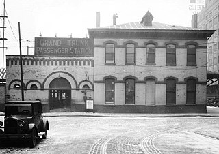 <span class="mw-page-title-main">Brush Street Station</span> Train station in Detroit, Michigan