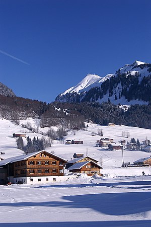 Winter in Vorarlberg, Austria