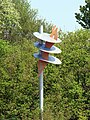 Springer-Skulptur beim Freibad