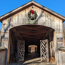 South Entrance - Covered Bridge.