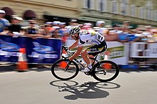 Goss at the 2011 Jayco Bay Cycling Classic, an event he would win. Matthew Goss E3.jpg