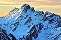 Sunrise on Del Campo Peak, viewed from Dickerman Mountain