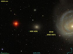 Messier 100, NGC 4323 kaj NGC 4328