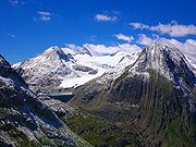 View of Griesgletscher from the pass