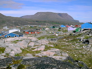 <span class="mw-page-title-main">Qeqertarsuaq</span> Town on Disko Island, western Greenland