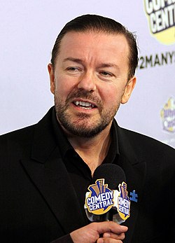 Ricky Gervais på Comedy Central 2010.