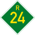 Provincial route R24 shield