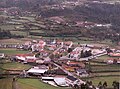 Vista aérea do centro da freguesia de Sobrosa