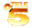 Logo de Tele 5 des del 3 de març del 1990 fins al 1997.