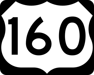 <span class="mw-page-title-main">U.S. Route 160 in Arizona</span> US Highway section within the state of Arizona