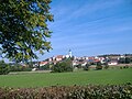 Blick auf Schloss und Pfarrkirche