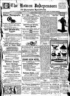 <i>Bowen Independent</i> Australian newspaper