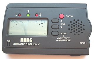 <span class="mw-page-title-main">Electronic tuner</span> Device used to tune musical instruments