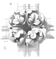 Clef de voûte de Saint-Martin-des-Champs selon Viollet le Duc