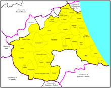 Mapof diocese of Teramo-Atri