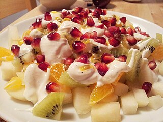 Fruit salad Food serving made of fruit