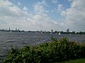 Vista di Amburgo dal Lago Außenalster