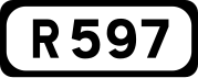 R597 road shield}}