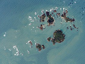 Image satellite des îles Scilly.