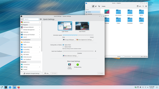 KDE Plasma desktop environment.