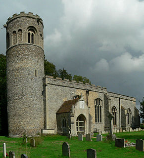 Little Saxham village in the United Kingdom