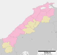 岩屋寺(奥出雲町)の位置（島根県内）