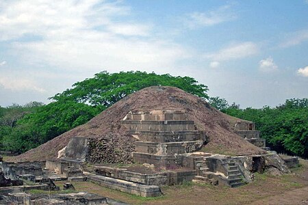 Main pyramid of the archaeological complex "San Andres" (El Salvador)