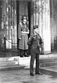 Neue Wache 1985 with an american and an east german soldier