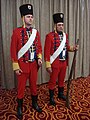 Guards wearing a traditional Lika uniform of the Military Frontier