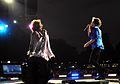 Lisa Fischer and Mick Jagger, concert at Hyde Park in London, 2013