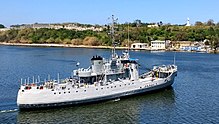 The Patrol 301, Admiral Didiez Burgos of the Dominican Navy delivering disaster supplies in Havana Harbor after Hurricane Irma.