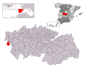 Poziția localității Valdeverdeja