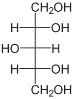 Structuur van D-xylitol