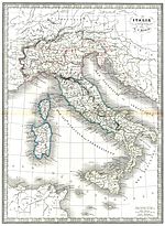 1839 Monin Map of Ancienne Italy Atlas Universel de Geographie Ancienne and Moderne.jpg