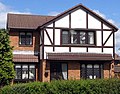 Image 43A 21st-century detached Mock Tudor house in Scotland. Its timber framing is typical of English Tudor architecture. (from Culture of the United Kingdom)