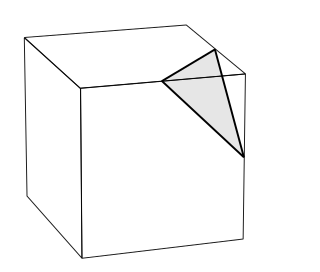 <span class="mw-page-title-main">Vertex figure</span> Shape made by slicing off a corner of a polytope