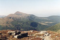 Severní část pohoří Čornohora, Hoverla (2061 m)