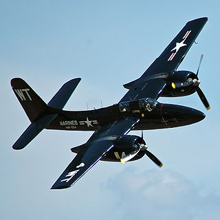 <span class="mw-page-title-main">Grumman F7F Tigercat</span> 1943 fighter aircraft family by Grumman; first twin-engine fighter deployed by the US Navy